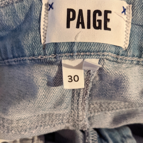 NEW Paige Denim Sutton Wide Leg Blue Jeans Boho 30 - Picture 7 of 7
